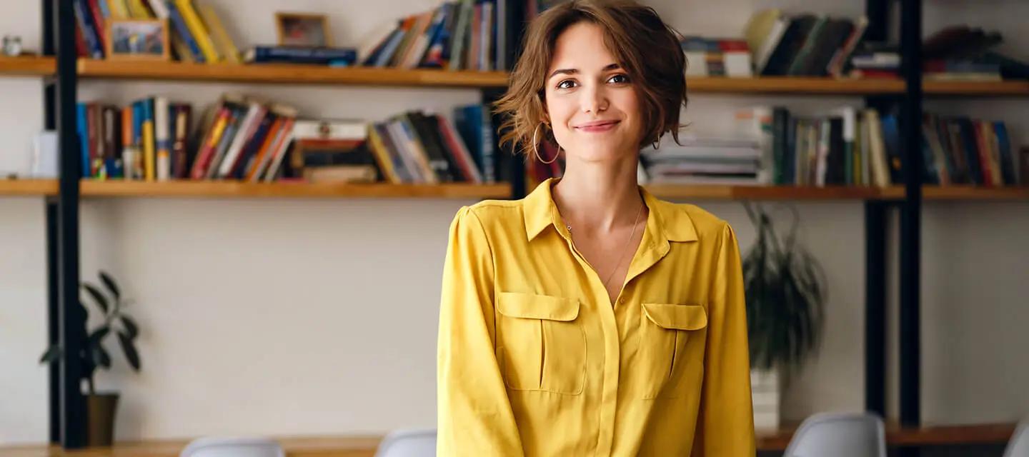 Mulher sorridente